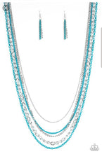 Cargar imagen en el visor de la galería, Industrial Vibrance - Blue Necklace