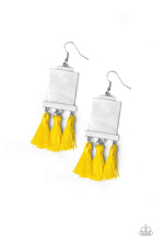 Load image into Gallery viewer, Tassel Retreat - Yellow Earrings