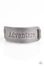 Cargar imagen en el visor de la galería, Take The Scenic Route - Urban Silver Grey Leather Bracelet