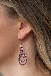 Sassy Sophistication - Purple Earrings