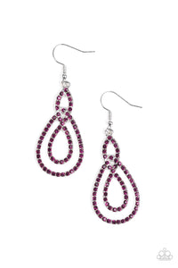 Sassy Sophistication - Purple Earrings