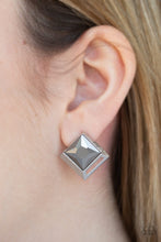 Load image into Gallery viewer, Stellar Square - Silver Post Earrings