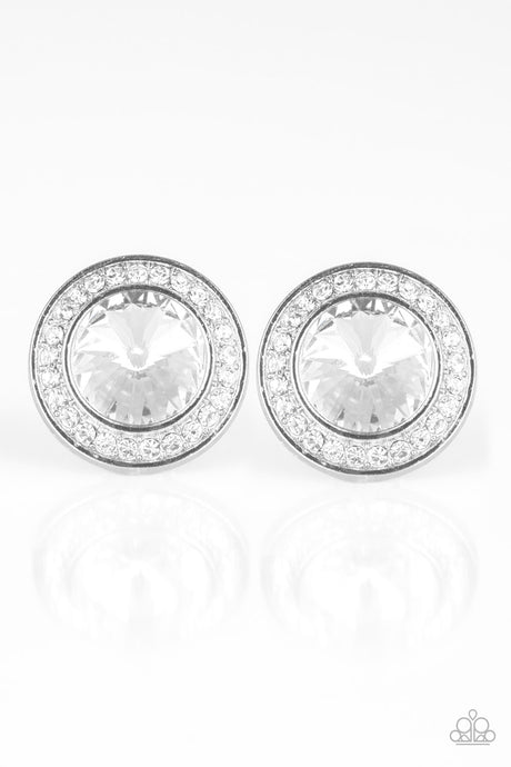 What Should I BLING? - White Post Earrings