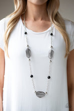 Load image into Gallery viewer, Crystal Charm - Black Necklace