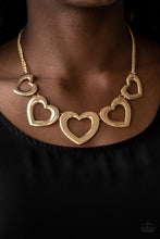 Load image into Gallery viewer, Hearty Hearts - Gold Necklace