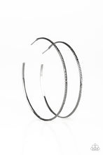 Load image into Gallery viewer, Sleek Fleek - Black Hoop Earrings