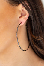 Load image into Gallery viewer, Sleek Fleek - Black Hoop Earrings