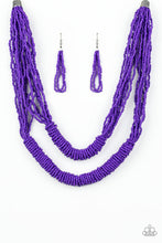 Load image into Gallery viewer, Right As RAINFOREST - Purple Necklace