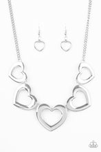 Load image into Gallery viewer, Hearty Hearts - Silver Necklace