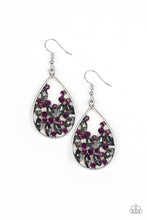 Load image into Gallery viewer, Cash or Crystal? - Purple Earrings