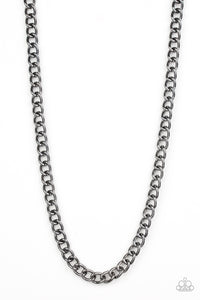 Full Court - Black Chain Necklace