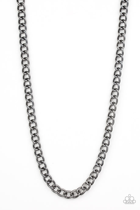 Full Court - Black Chain Necklace