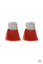 Cargar imagen en el visor de la galería, Plume Bloom - Orange Earrings