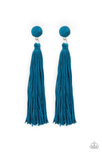 Load image into Gallery viewer, Tight Rope Tassel - Green Earrings (more colors)