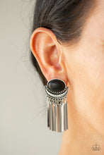 Cargar imagen en el visor de la galería, Monsoon Season - Black Post Earrings