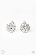 Load image into Gallery viewer, Glammed Out - White Clip-On Earrings