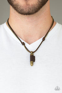 Magic Bullet - Brass Urban Necklace