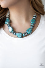 Cargar imagen en el visor de la galería, Prehistoric Fashionista - Blue Necklace
