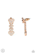 Load image into Gallery viewer, Heartthrob Twinkle - Rose Gold Post Earrings