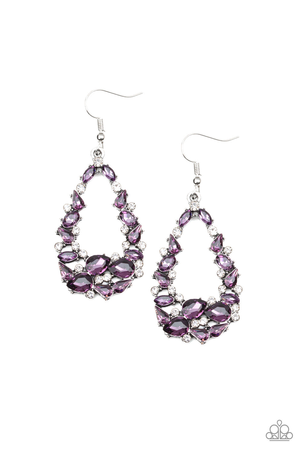 To BEDAZZLE, Or Not To BEDAZZLE - Purple Earrings