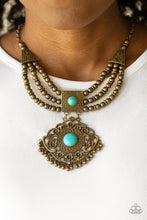 Cargar imagen en el visor de la galería, Santa Fe Solstice - Brass Necklace