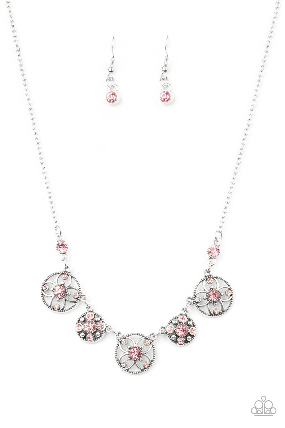 Floral Florescence - Pink Necklace