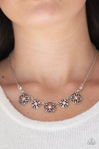 Floral Florescence - Pink Necklace