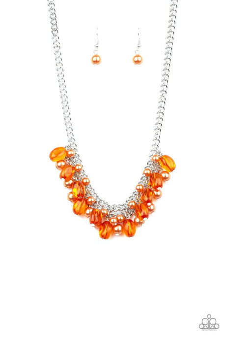 5th Avenue Flirtation - Orange Necklace