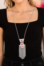 Cargar imagen en el visor de la galería, Totem Tassel - Orange Necklace