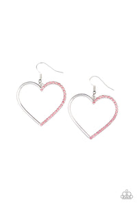 First Date Dazzle - Pink Earrings