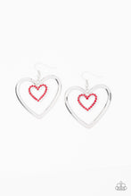 Load image into Gallery viewer, Heart Candy Couture - Red Earrings