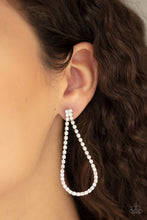 Load image into Gallery viewer, Diamond Drops - White Earrings