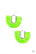 Load image into Gallery viewer, Tassel Tropican - Green Earrings