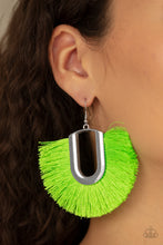 Load image into Gallery viewer, Tassel Tropican - Green Earrings