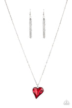 Load image into Gallery viewer, Heart Flutter - Red Necklace