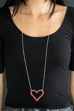 Load image into Gallery viewer, Pull Some HEART-strings - Red Necklace