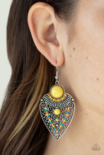 Load image into Gallery viewer, Tribal Territory - Yellow Earrings