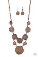 Cargar imagen en el visor de la galería, Metallic Patchwork - Copper Necklace