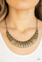 Cargar imagen en el visor de la galería, Metallic Mechanics - Brass Necklace