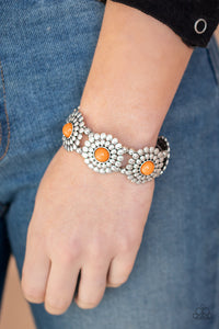 Bountiful Blossoms - Orange Bracelet