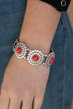 Load image into Gallery viewer, Bountiful Blossoms - Red Bracelet