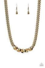 Cargar imagen en el visor de la galería, Rhinestone Renegade - Brass Necklace
