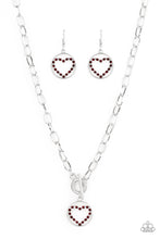 Load image into Gallery viewer, With My Whole Heart - Red &amp; Silver Necklace