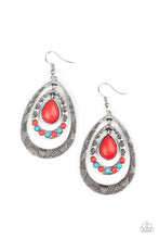 Load image into Gallery viewer, Terra Teardrops - Red Earrings