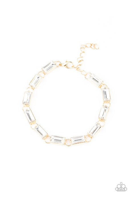 Irresistibly Icy - Gold Bracelet