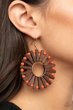 Load image into Gallery viewer, Solar Flare - Orange Earrings