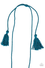 Load image into Gallery viewer, Between You and MACRAME - Blue Necklace