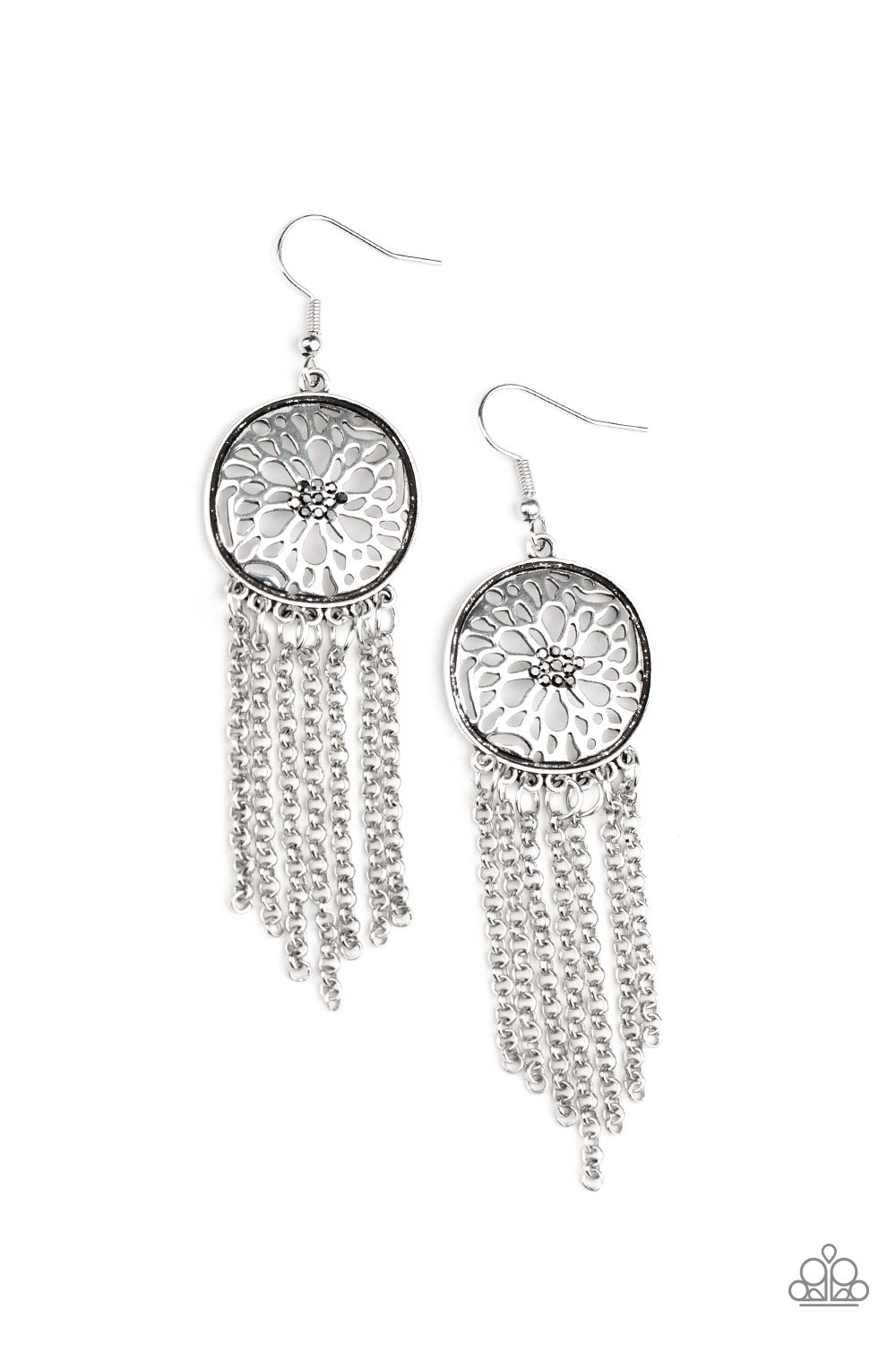 Blissfully Botanical - Silver Earrings