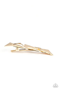 Know All The TRIANGLES - Gold Hair Clip