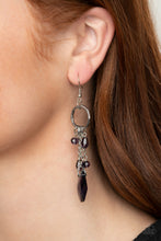 Cargar imagen en el visor de la galería, Glammed Up Goddess - Purple Earrings